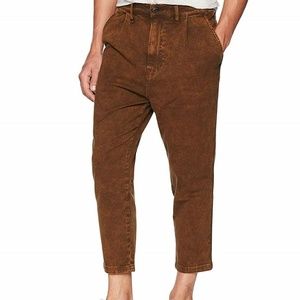 NWT $235 Hudson Cropped Pleated Trouser Pant 36